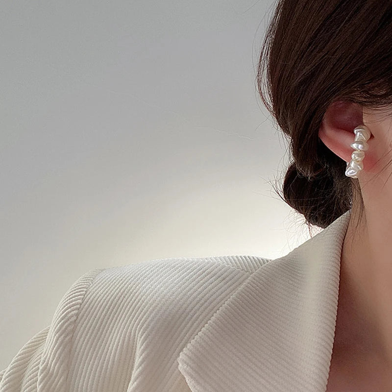 Faux Pearl Ear Cuff
