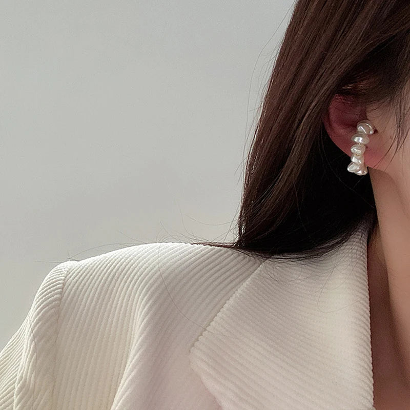 Faux Pearl Ear Cuff