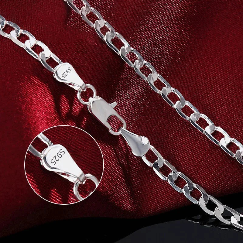 925 Sterling Silver Chain Necklace – Multiple Styles & Widths