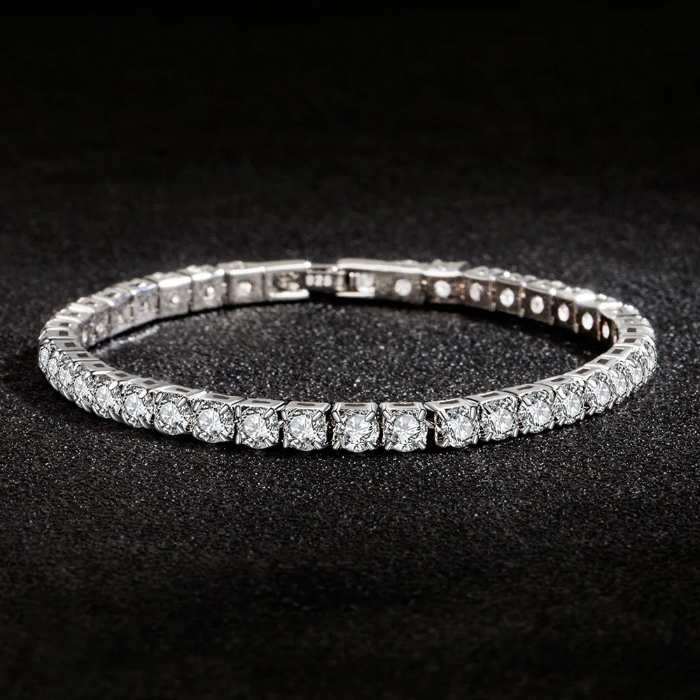 4 mm Zircon Tennis Bracelet in Sterling Silver | ERENY CHARM