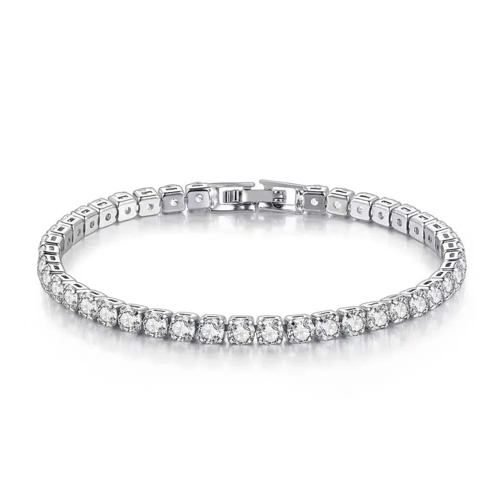 Zircon Tennis Bracelet in 925 Sterling Silver