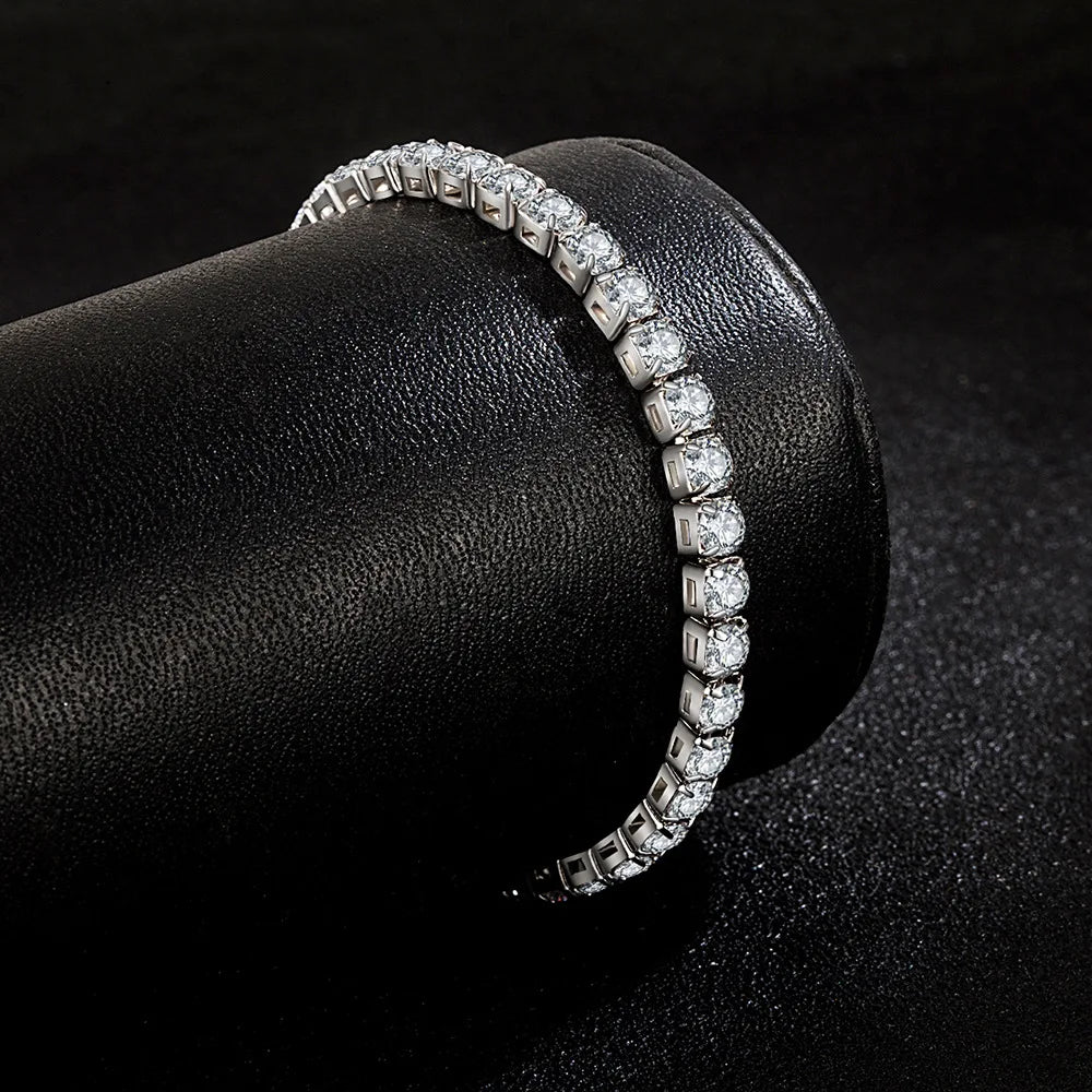 4 mm Zircon Tennis Bracelet in Sterling Silver | ERENY CHARM