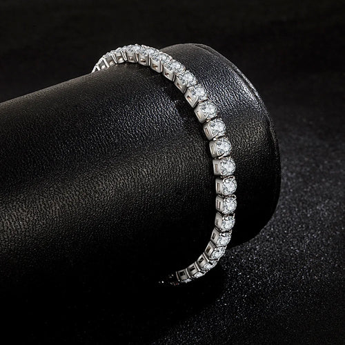 4 mm Zircon Tennis Bracelet in Sterling Silver | ERENY CHARM