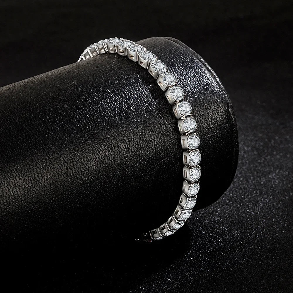 Zircon Tennis Bracelet in 925 Sterling Silver