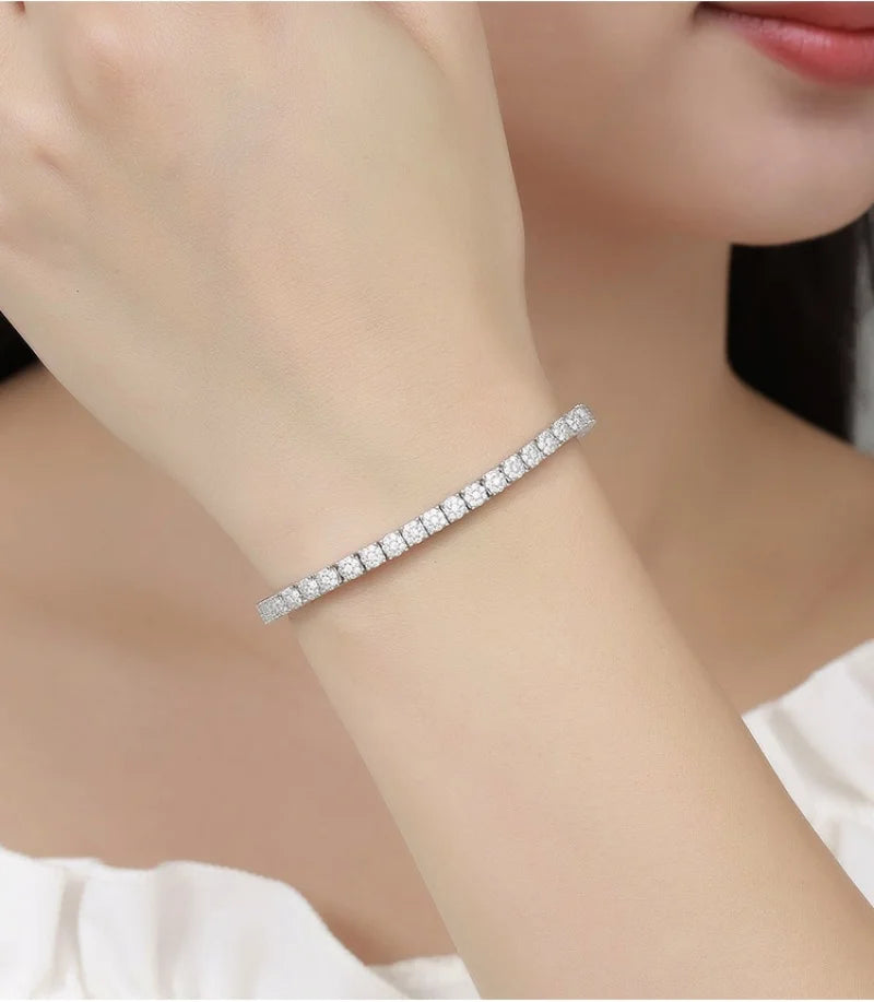 Classic Zirconia Tennis Bracelet – 4 mm