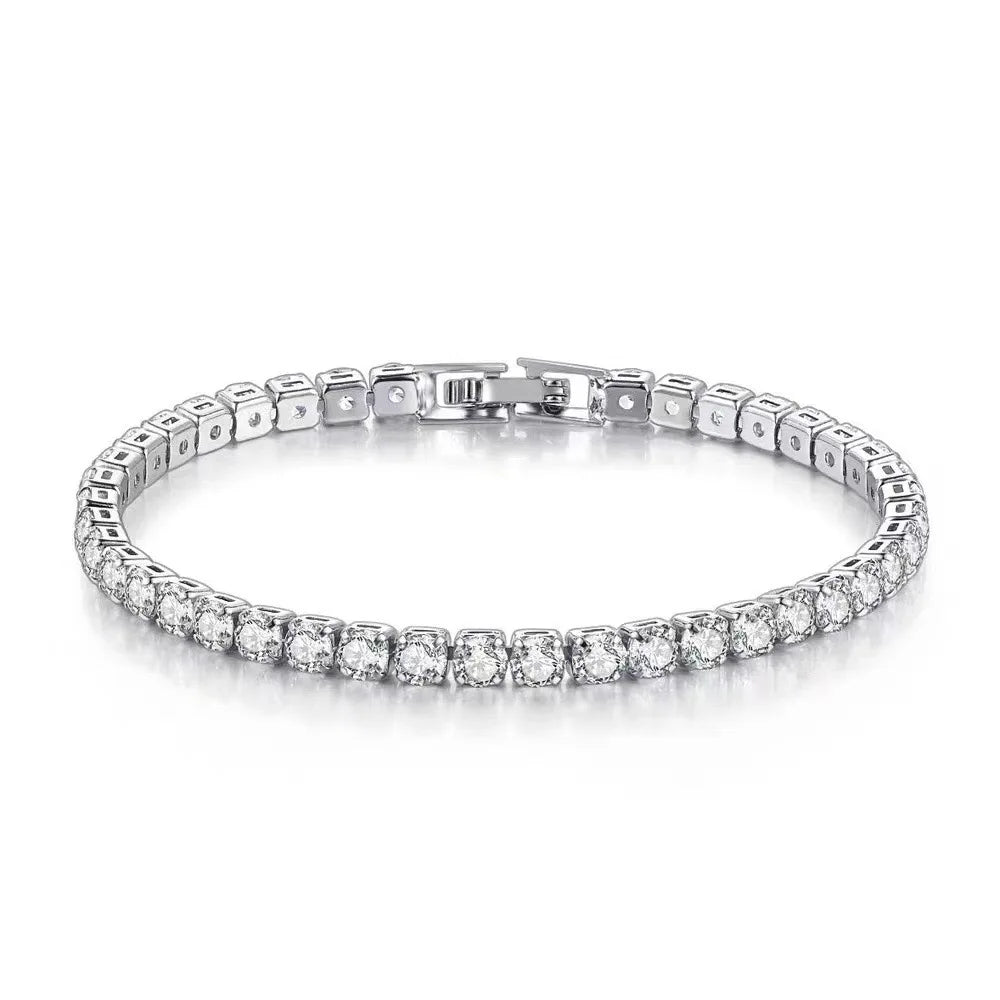 4 mm Zircon Tennis Bracelet in Sterling Silver | ERENY CHARM