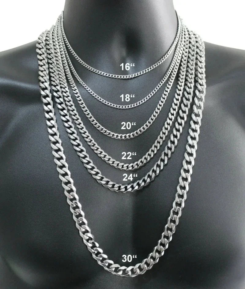 925 Sterling Silver Chain Necklace – Multiple Styles & Widths