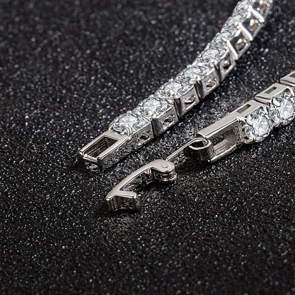 Zircon Tennis Bracelet in 925 Sterling Silver