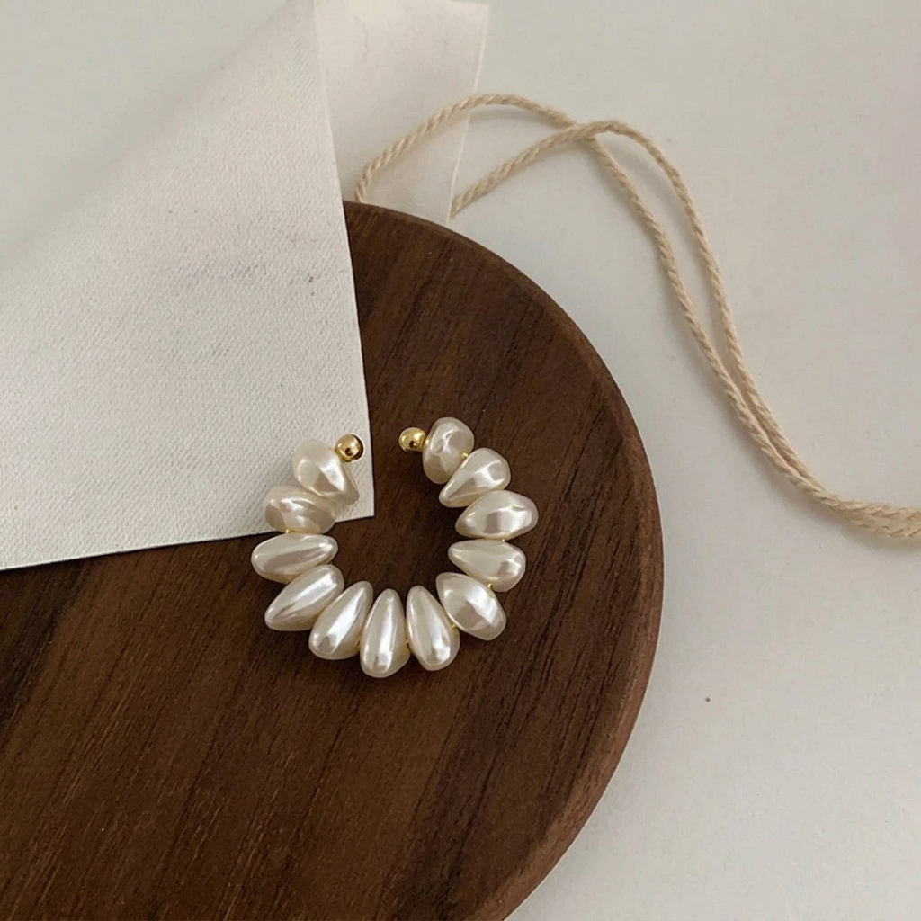 Faux Pearl Ear Cuff